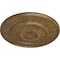 Ekena Millwork Floral Ceiling Medallion, Hand-Painted Rubbed Bronze, 23 1/2"OD x 2 3/4"P CM23FLRZS - alternate 3